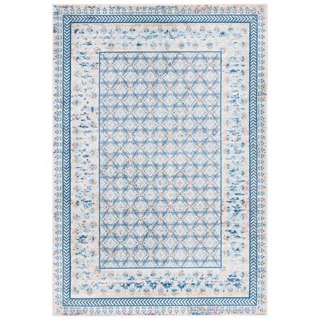 Safavieh 6 x 9 ft. Brentwood Transitional Rectangle Power Loomed Rug Blue & Yellow BNT899M-6